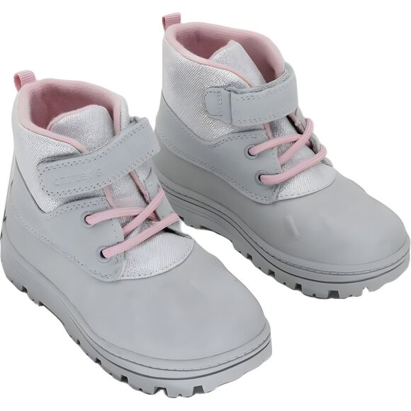 Carter's Gray Ankle Boots for Girls with Hook-and-Loop Strap US 11 - Picture 4 of 6